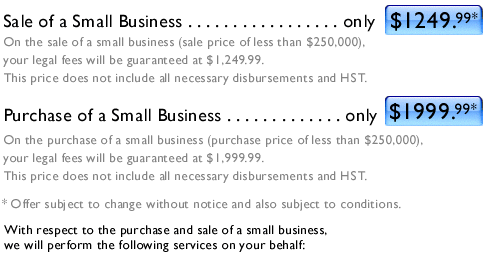 Pricing for Small Business Packages